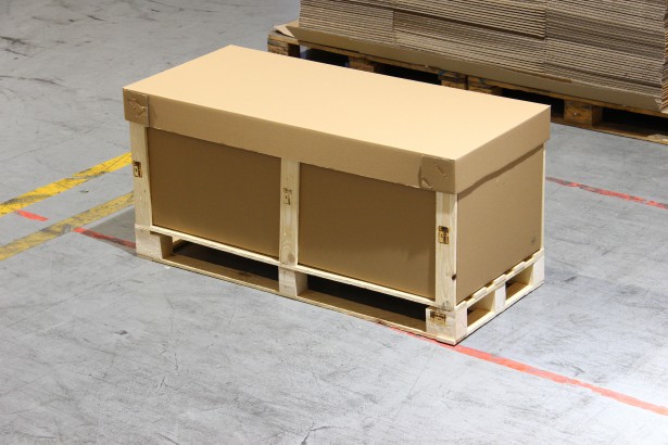 Vyztužený box z vlnité lepenky Vyztužený box z vlnité lepenky